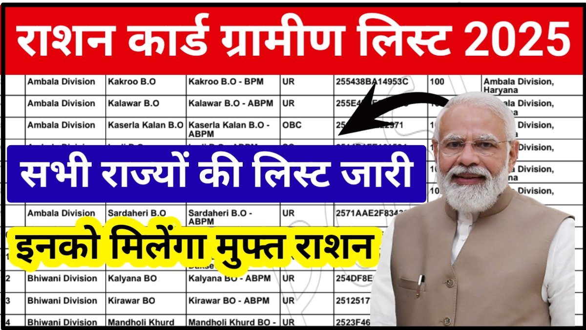 Ration Card Gramin List 2025